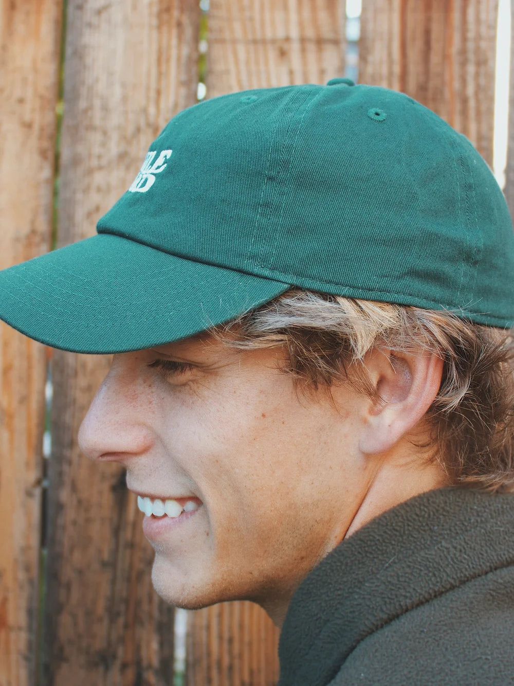 Green Smile Hard Dad Hat