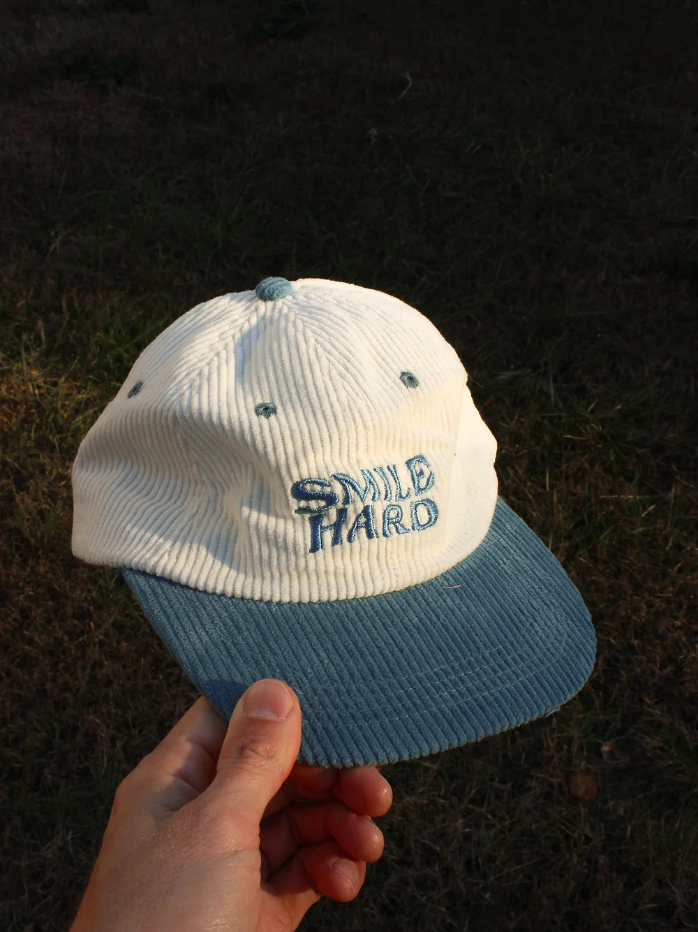 Blue Smile Hard Hat