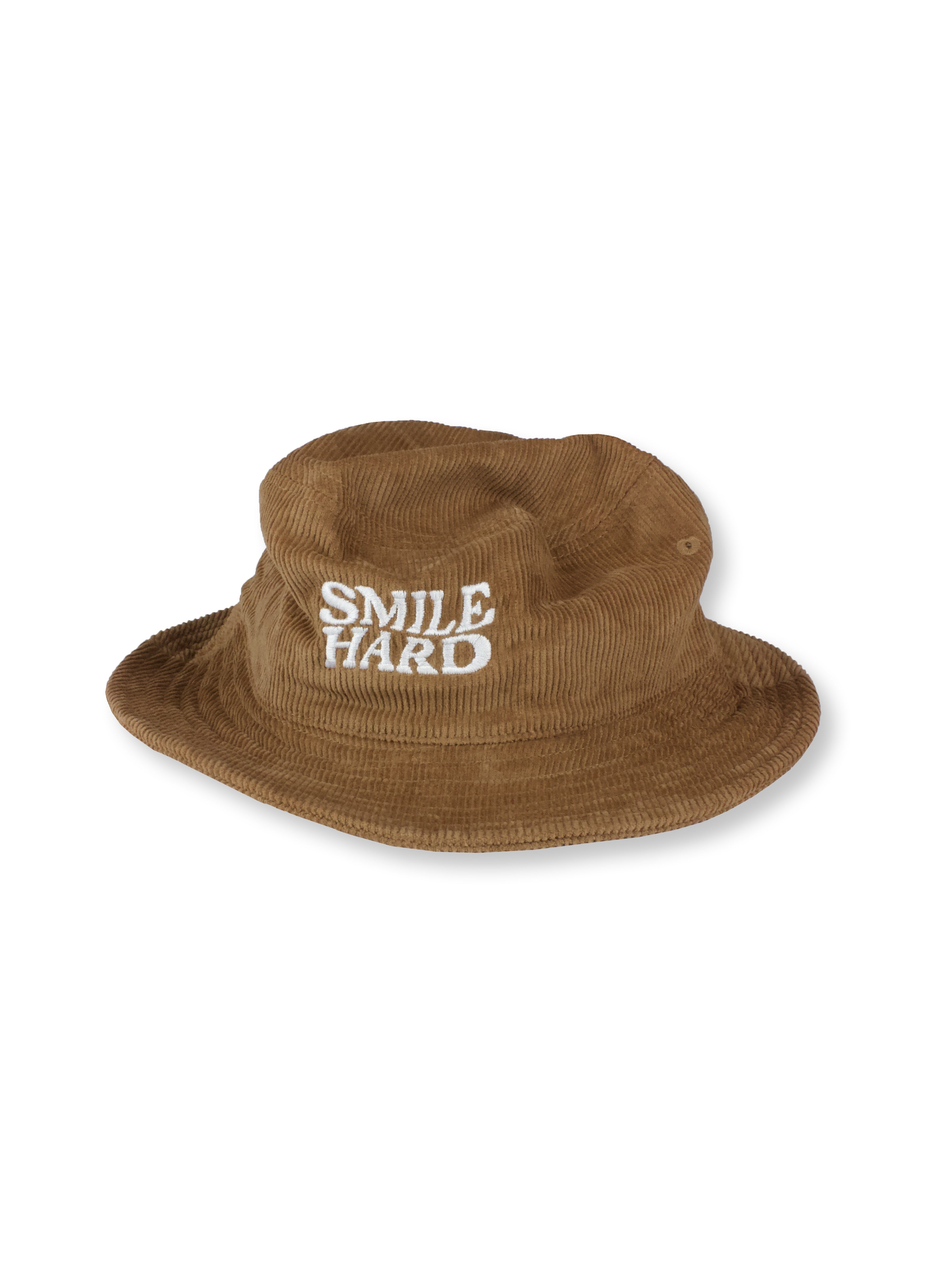Tan Smile Hard Bucket Hat