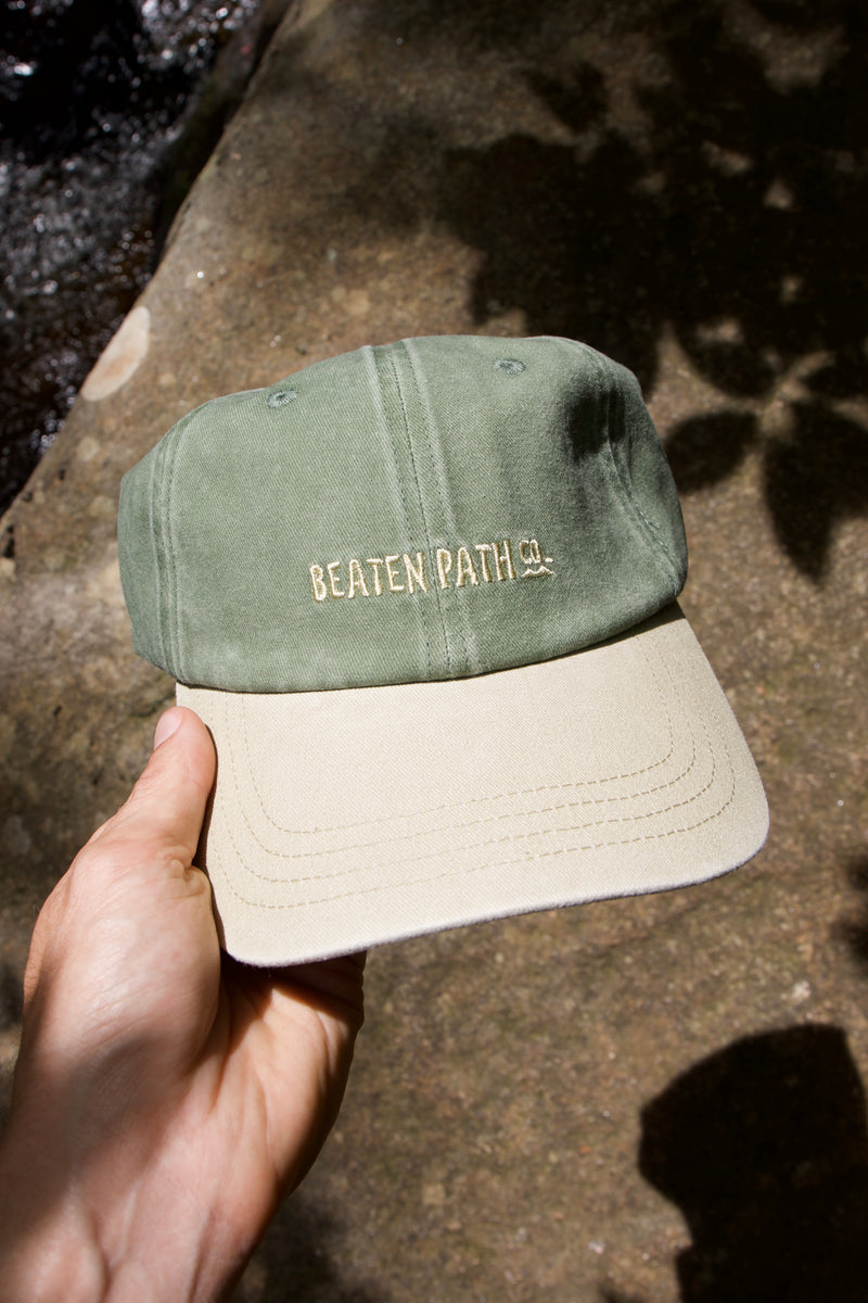 BEATEN PATH CO GREEN TWO TONE DAD HAT