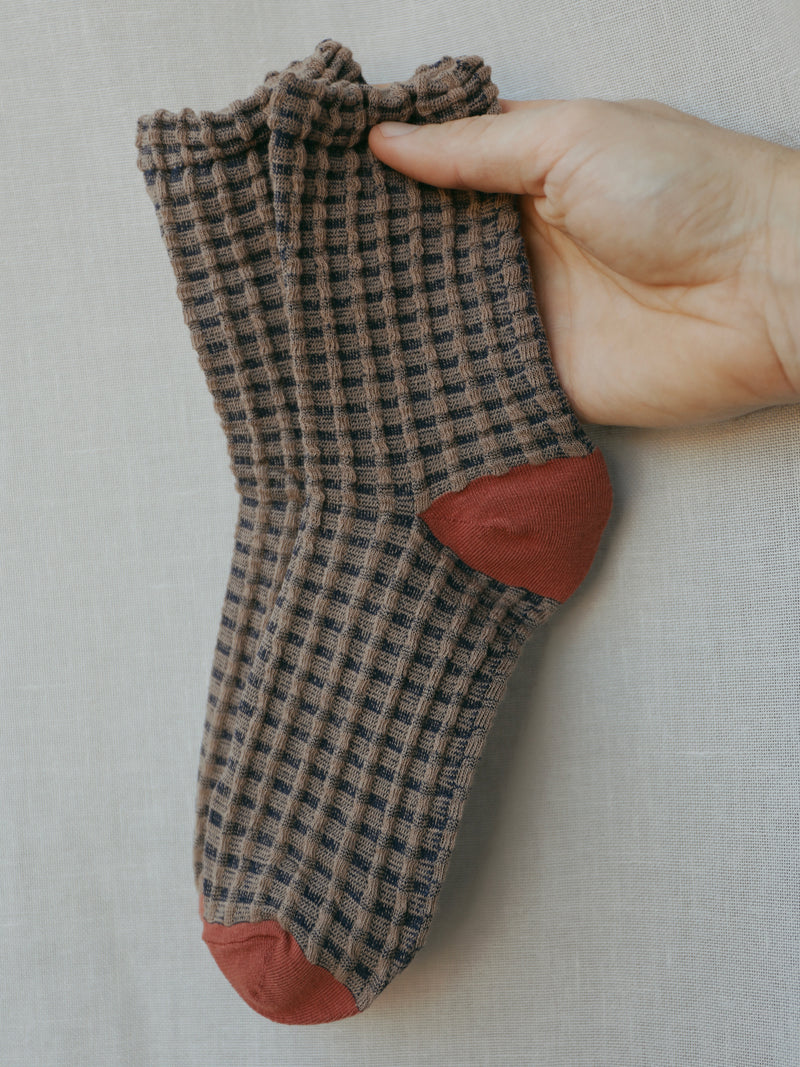 SUNSET DAHLIA KNIT SOCKS