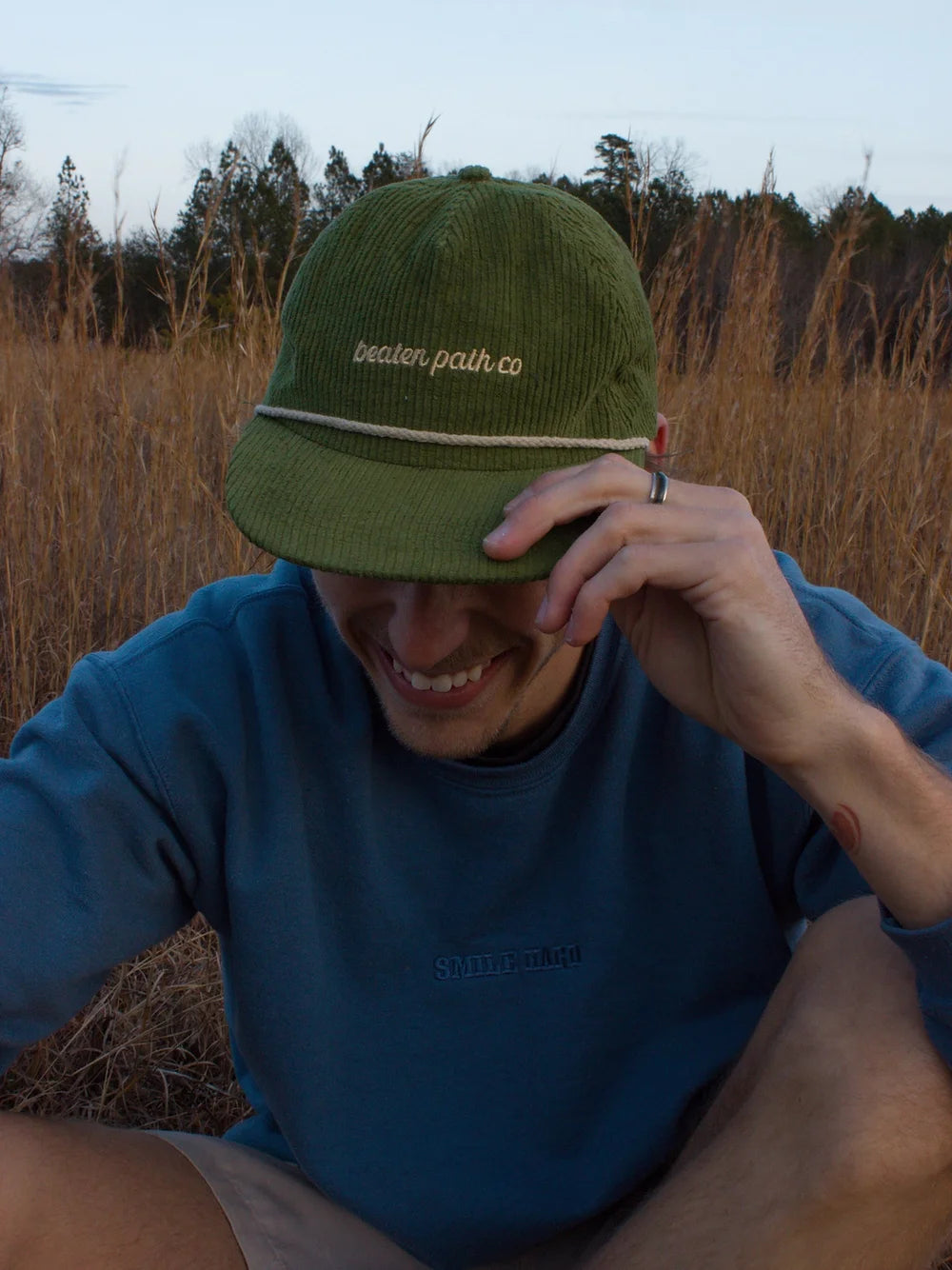 GREEN ROPE HAT