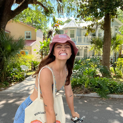 MAUVE SMILE HARD BUCKET HAT