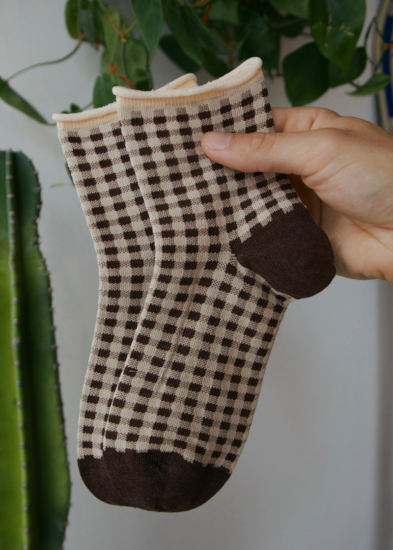 GINGHAM GROVE SOCKS